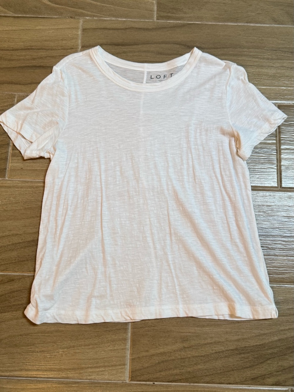 LOFT Girls' Pale Pink Short-Sleeve Tee